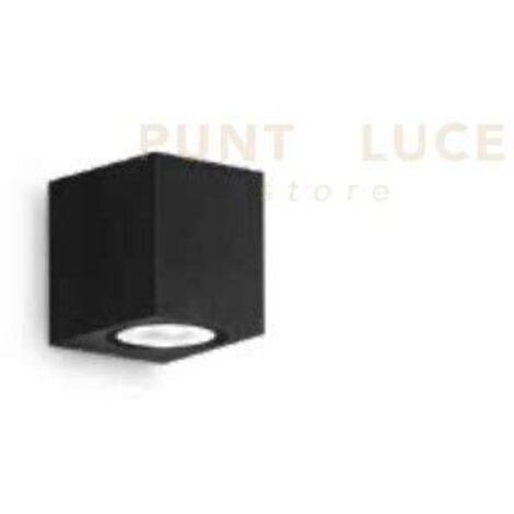 APPLIQUE ZENO SQUARE NERO 1 LUCE ATTACCO GU10 IP65 H.8CM