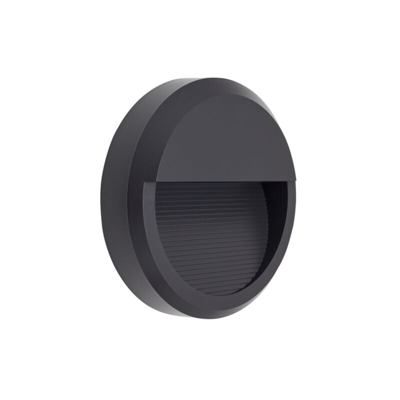 Lampe murale extérieure redon.8w 4000k 500lm lordelo dark grey 5,5x23d ip65