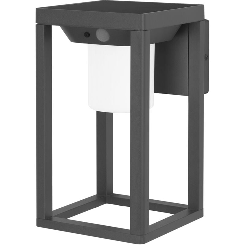 Bow - Aplique Solar Exterior led 3W. Aplique de Pared con Placa Solar para Jardín Terraza. Blanco Cálido 3000K. Colo