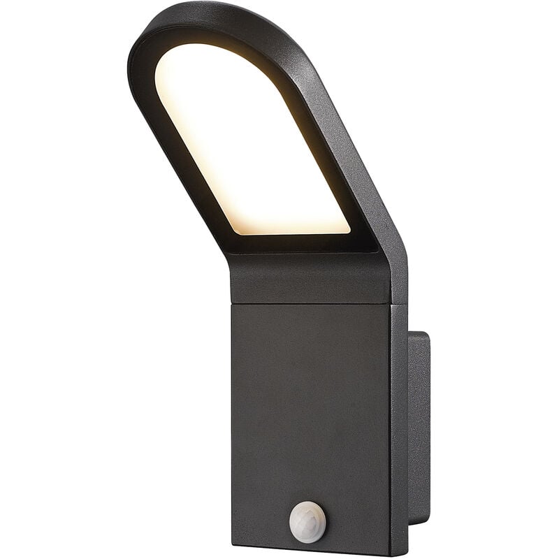 Applique avec détecteur castello IP54 led smd 10W 1200lm(711lm) CRI80 3000K 103º Mouvement Anthracite