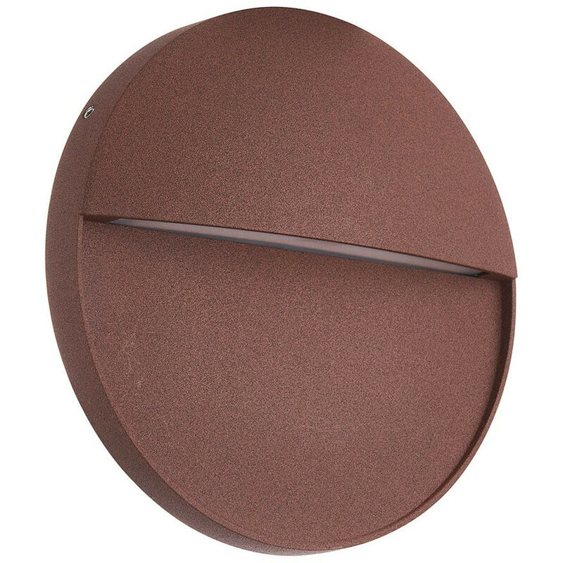 Inspired Mantra Baker Grande applique murale ronde, led 6W, 3000K, 420lm, IP54, brun rouille, 3 ans de garantie