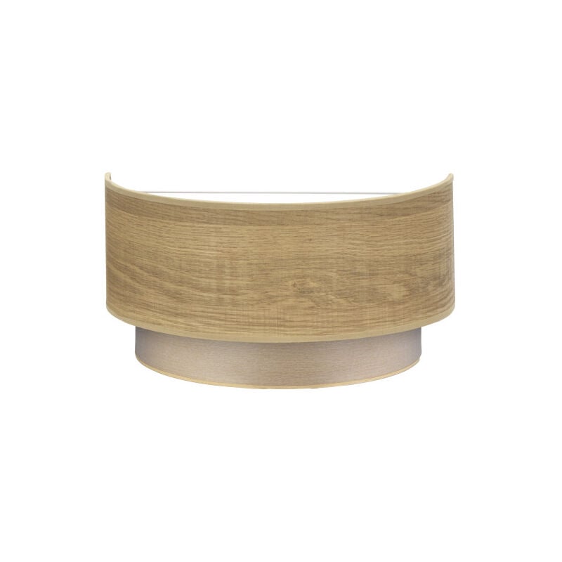 Applique Tania 1xe27 Bois clair 15x30x16 Cm - Fabrilamp