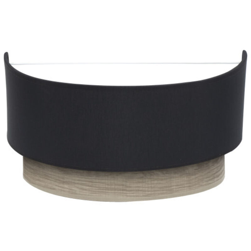 Applique Tania 1xe27 Noir/Bois Gris 15x30x16 Cm - Fabrilamp Applique Tania 1xe27 Noir/Bois Gris 15x30x16 Cm - Fabrilamp