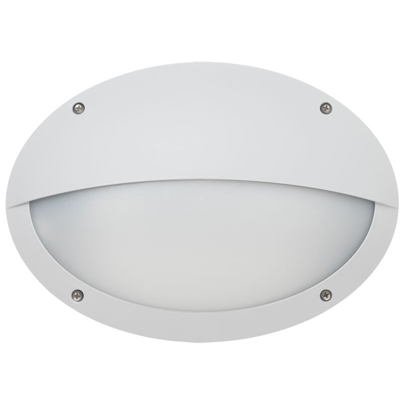 Applique teia Hor. Hood IP66 E27 23W Blanc