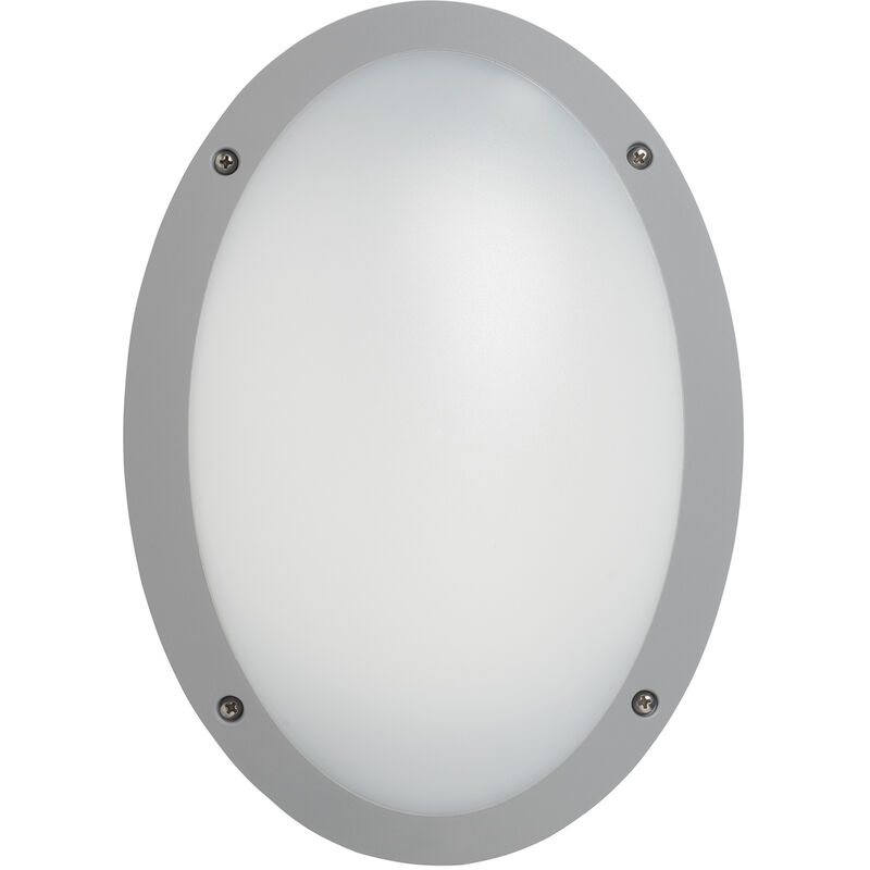 Applique teia Oval IP66 E27 23W Gris