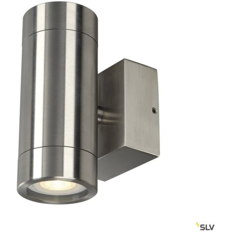 Appliques extérieures ASTINA STEEL applique extérieure inox GU10/QPAR51 2x 35W max IP44 inox 304 - SLV 233302
