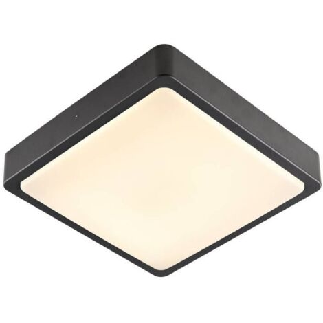 Appliques extérieures LED avec détecteur AINOS SENSOR applique plafonnier ext carré anthr LED 18W 3000K/4000K détecteur - SLV 10