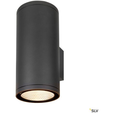 Appliques extérieures LED ENOLA applique ext rond L anthracite LED 53W 3000K/4000K IP65 up/down - SLV 1003441