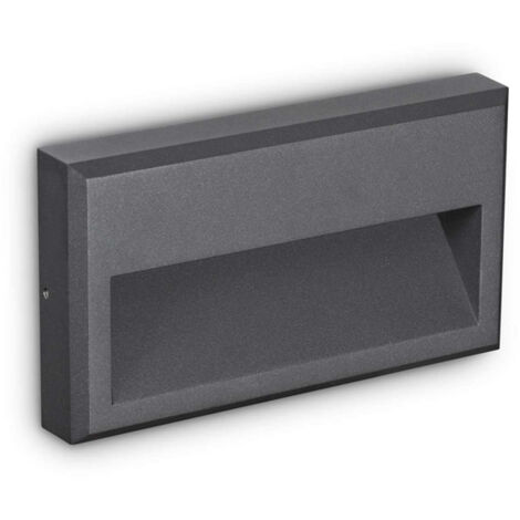 Appliques - Lampade Da Parete Febe-1 Metallo Antracite Led 6W 3000K Luce Calda