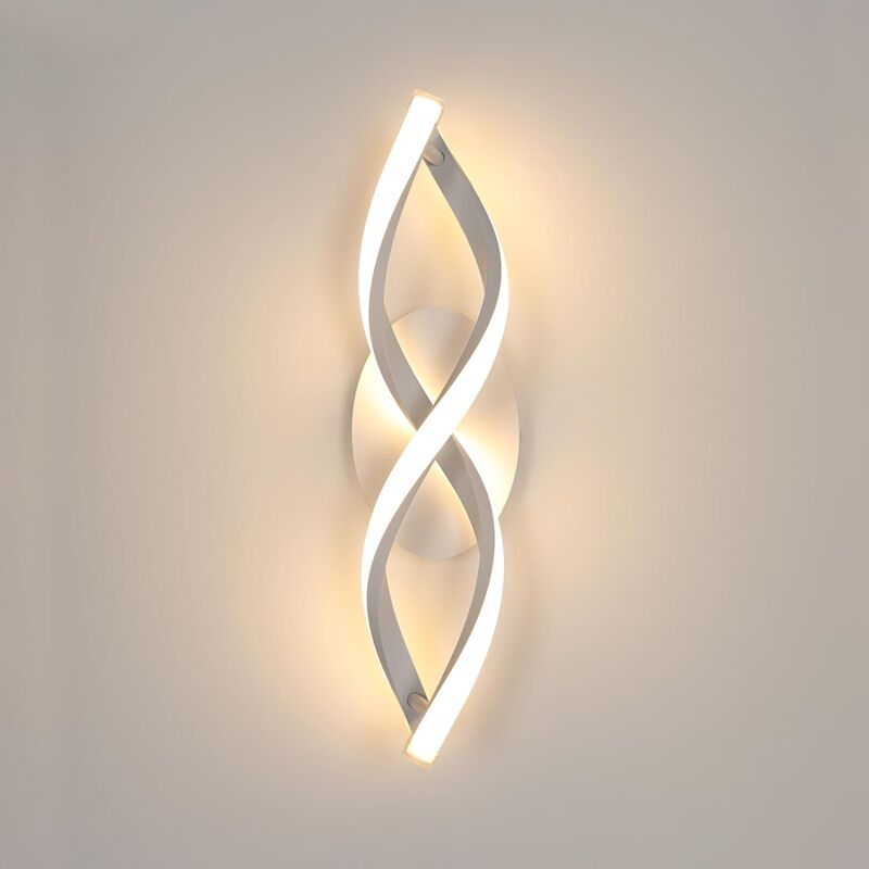 Goeco - Applique Murale Intérieur led, Lampe Murale Moderne Design 16W 1800LM, Luminaire Murals pour Chambre, Salon, Couloir, Escalier, 3000K Lumière