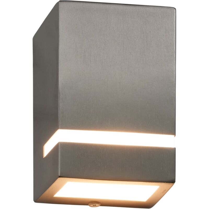 Appliques murales d'extérieur 2 pcs 35 w Argenté Rectangulaire - Vidaxl