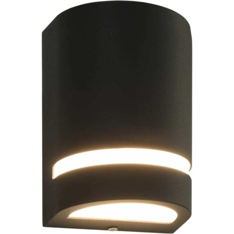 Appliques murales d'extérieur 2 pcs 35 W Noir Demi-rond CFW924775
