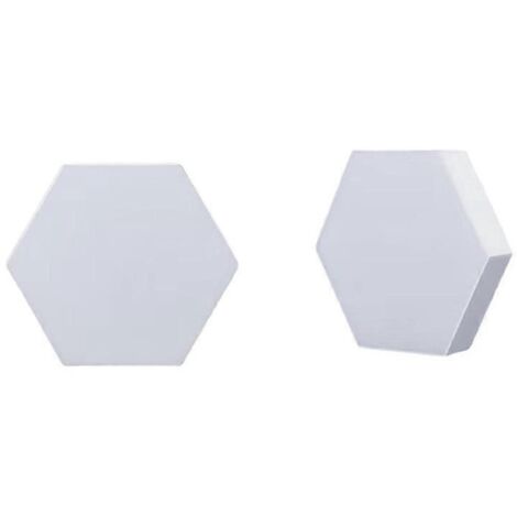 Appliques murales hexagonales avec télécommande, appliques murales hexagonales intelligentes à monter soi-même, panneaux lumineux muraux LED hexagonaux à double commande avec alimentation USB