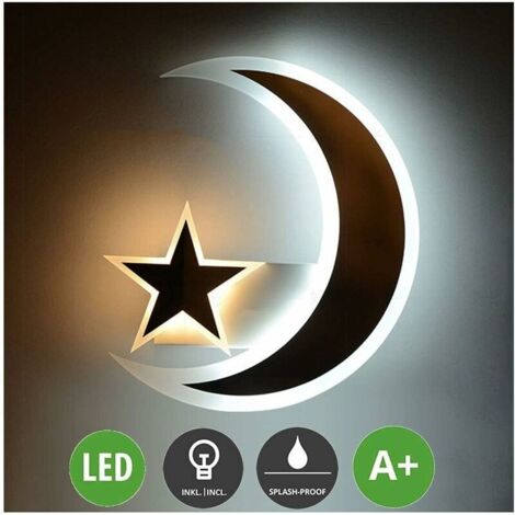 Appliques murales LED en fer, blanc nordique acrylique garçon fille enfant lampe suspendue applique murale moderne minimaliste chambre salon café couloir applique murale