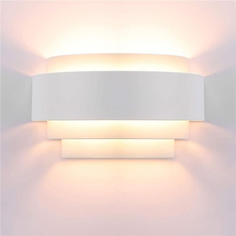 Appliques Murales LED Lampe Murale Applique Interieur Design Simple Lumière en Métal murales interieures Blanc Chaud