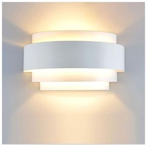 Appliques Murales LED Lampe Murale Applique Interieur Extérieur Lumière Pour Chambre Escalier Boutique Salon Bureau Porche Blanc Chaud [Classe énergétique A++]