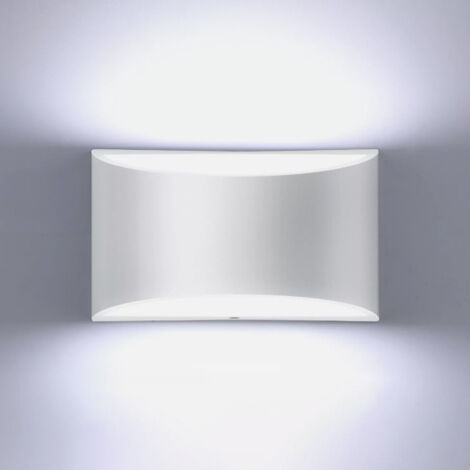 Appliques murales LED modernes, applique murale blanc froid 6000K, applique murale haut et bas 7W, applique murale d'intérieur, 1 paquet