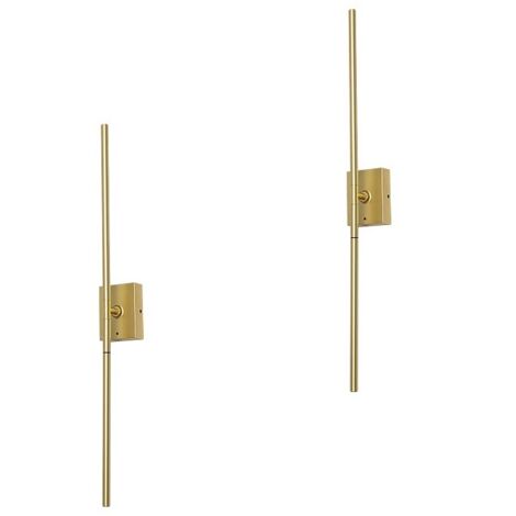 Appliques murales sans fil rechargeables, applique murale LED rotative à 350° pour le salon, lot de 2 appliques murales minimalistes