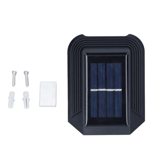 Appliques Murales Solaires, Appliques Murales Solaires 6LED, Luminaire Extérieur Blanc Chaud IP65, Lumières de Sécurité étanches pour L'extérieur pour le Chemin D'arrière-cour de la Cour du(2)