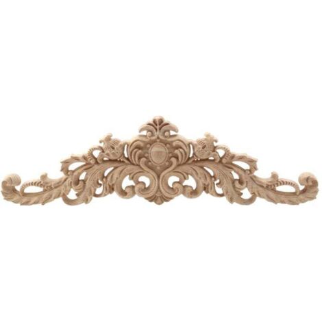 Appliques Sculptées En Bois Naturel Pour Décorations De Meubles Élégants