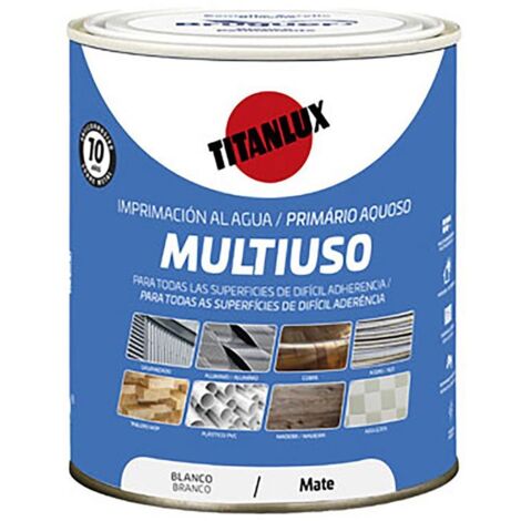 Apprêt à l'eau, multi-usages, blanc mat 750 ml