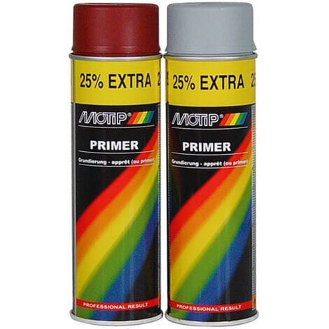 EUROPEAN AEROSOLS Apprêt gris, primer 500ml (M04054) - Motip