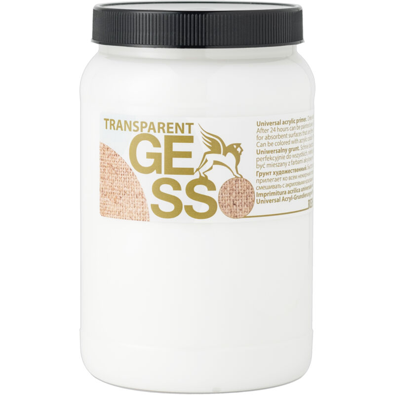 Apprêt acrylique transparent, apprêt transparent GESSO Renesans 500ml