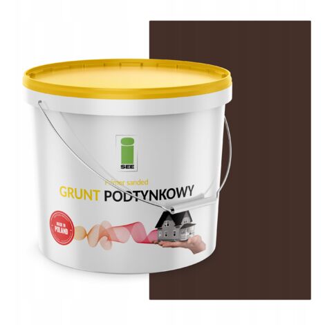 Apprêt pour enduit de façade silicone, brun chocolat, 15 kg