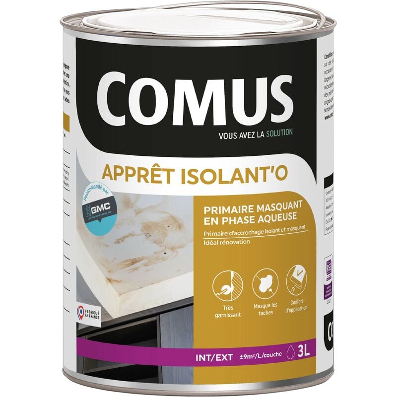 Comus - appret'isolanto 3L - Primaire masquant en phase aqueuse