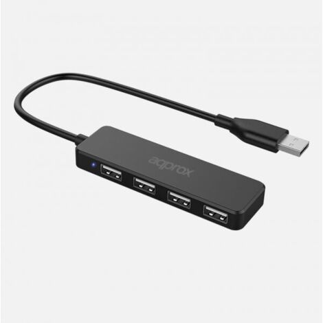 Approx APPC46 Adaptador 4 Puertos USB 2.0 Hub