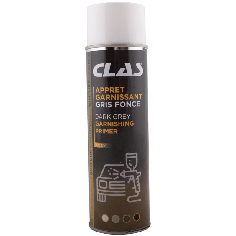 Apprêt garnissant gris fonce 500mL spécial carrosserie - co 1001 Clas Equipements