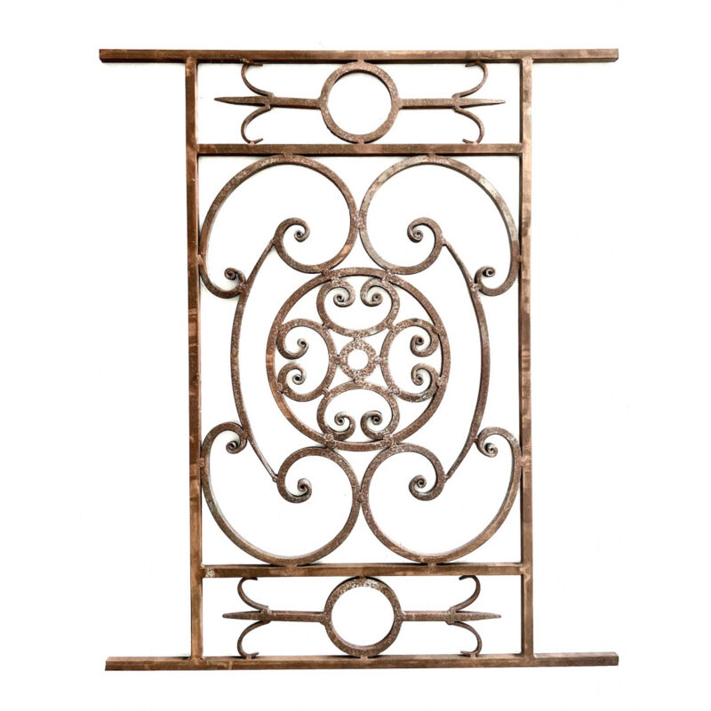 Garde-corps en fer forgé d'époque 900X750mm Deco Fer Forge