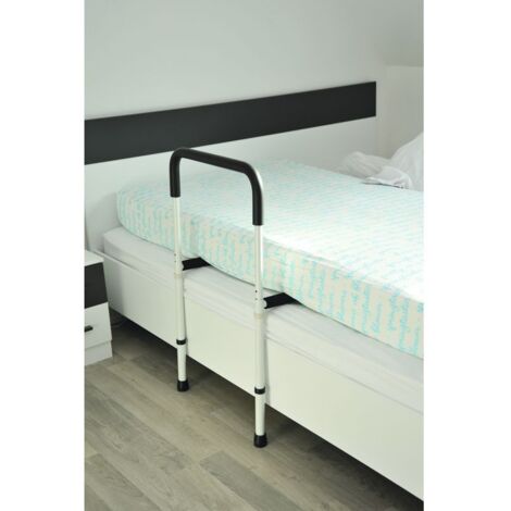 Appui de lit latéral – Sécurisation anti-chutes – Réglable 83 à 111,5 cm – Mousse antidérapante pour prise en main confortable – Robusta
