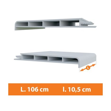 Seuil De Fenêtre Patio UPVC Extérieur Anglian - Blanc, 78 Cm De Large, Style Moderne, Neuf Pour Porte-fenêtre