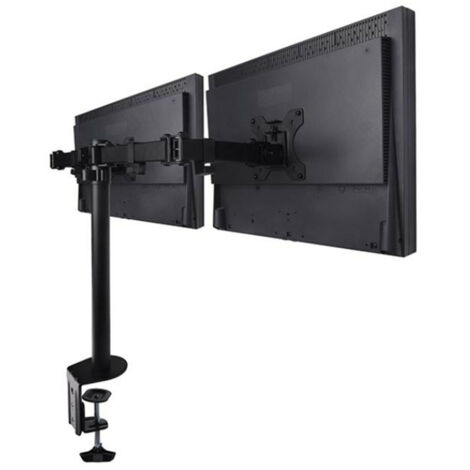 Appui Staffa Montaggio Per Doppio Monitor Tv Da 15" To 27" 16kg