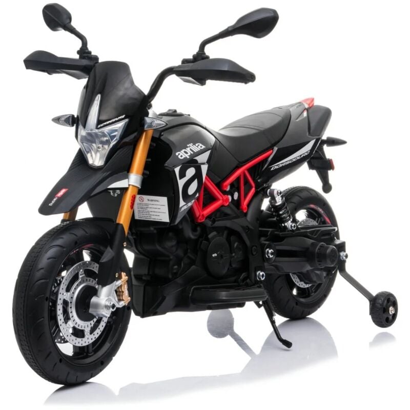 Berghoff - Aprilia Dorsoduro 900 - Moto Électrique Enfant - 3 à 6 ans - 12V - Noir