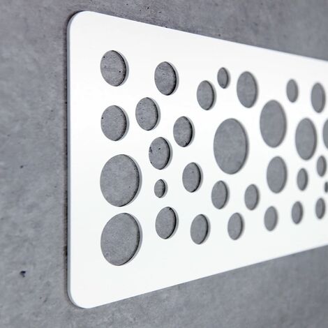 Aprint Decor Cabecero Cama Decorativo Econ√≥mico en PVC - Tipo Forja. Modelo - Switzerland, 150cm x 60cm-Blanco