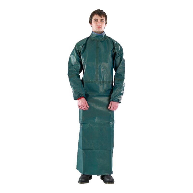 Ansell - AlphaTec Microchem 4000 Model 215 Apron with Sleeves, Extra Large