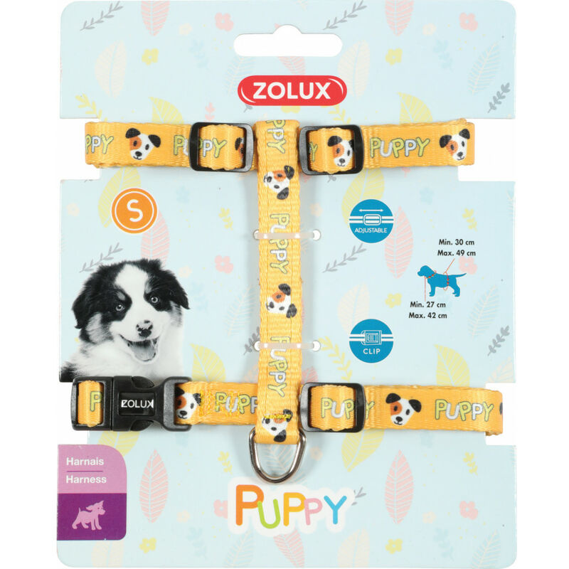 

Aprovecha el mascotte del cachorro. 13 mm. de 27 a 42 cm. de color amarillo. para cachorros