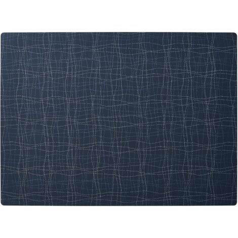 APS 60586 - Tovaglietta in silicone, lavabile, antimacchia e antiscivolo, 45 x 33 cm, 1 pezzo, colore: Blu scuro