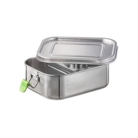APS 66900 BOÎTES À DÉJEUNER, ACIER INOXYDABLE, ARGENTÉ, 18,5 X 13,5 CM, H: 6,5 CM