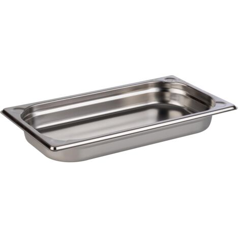 APS 81301 - Contenitore GN 1/3, 32,5 x 17,6 cm, profondità: 40 mm, acciaio inox, 1,5 litri