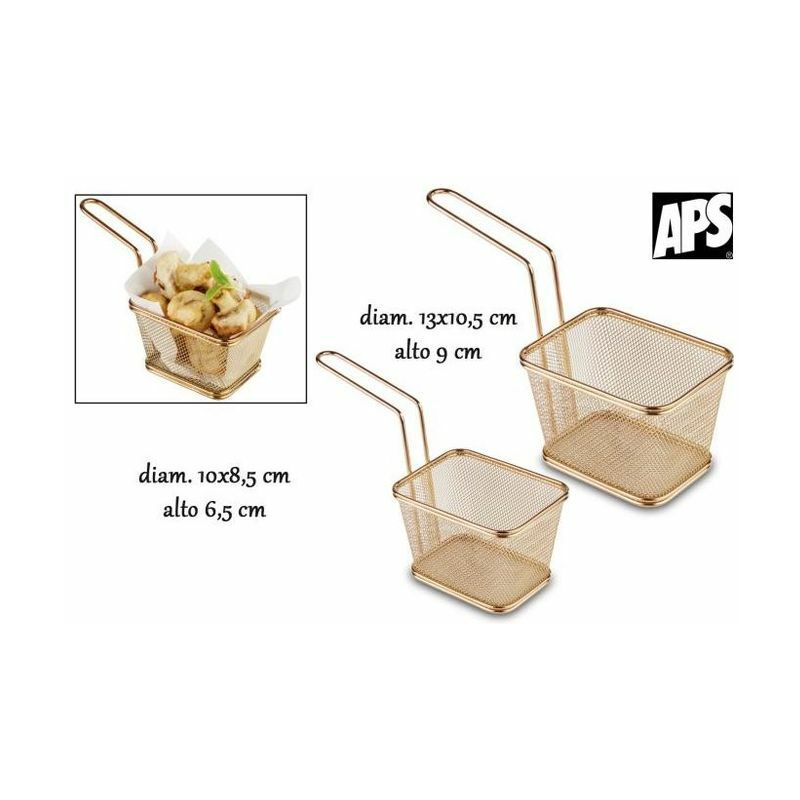 Cestino per Frittura Rame Rettangolare 13cm - APS
