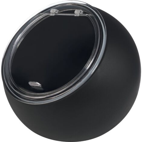 APS Set da portata Moon - set di 2 pezzi: 1 ciotola in melamina (Ø 19cm) + 1 coperchio a cerniera con guarnizione in silicone, nero