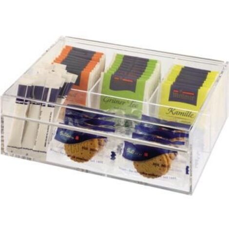 APS Teebox APS 22 x 9 x 17 cm (B x H x T) Acryl transparent