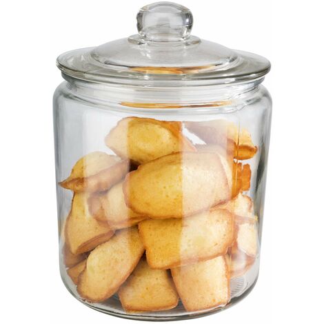 APS Vaso di stoccaggio Classic - Vaso di stoccaggio in vetro di alta qualità con una capacità di 4,0 litri