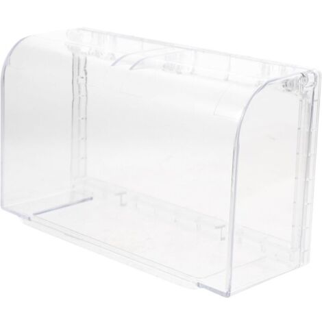 Apto para todas las estaciones – Protege enchufes y tomas de corriente exteriores – Transparente – Carcasa a prueba de salpicaduras – Cubierta protectora