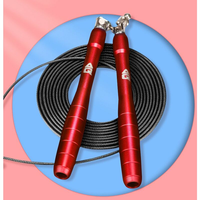 

Jump Rope Speed ​​Rope Saltar cuerda sin enredos con cable de rodamiento de bolas ajustable para salto de velocidad Ejercicio Fitness Mujeres Hombres