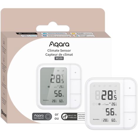 Aqara climate sensor w100  sensor climático  thread/zigbee