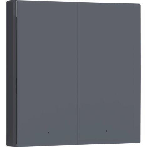 Aqara Commutateur mural sans fil WS-EUK02-G gris Apple HomeKit, Alexa, Google Home Y308033